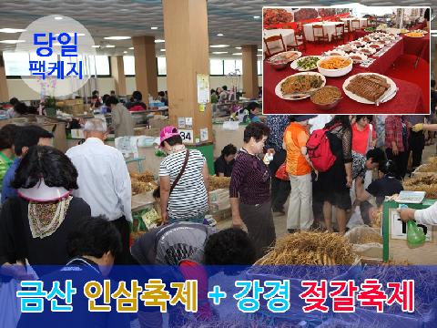 금산인삼축제+강경젓갈(팩케지)