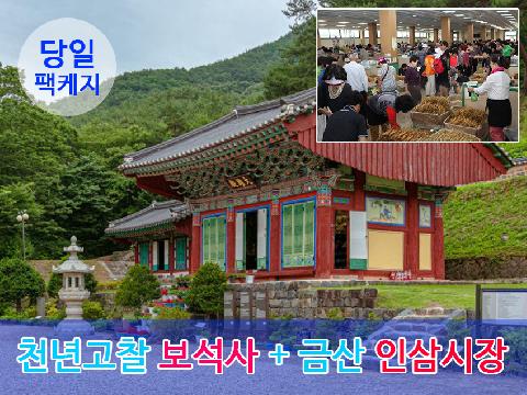 천년고찰 보석사+금산 인삼시장(팩케지)